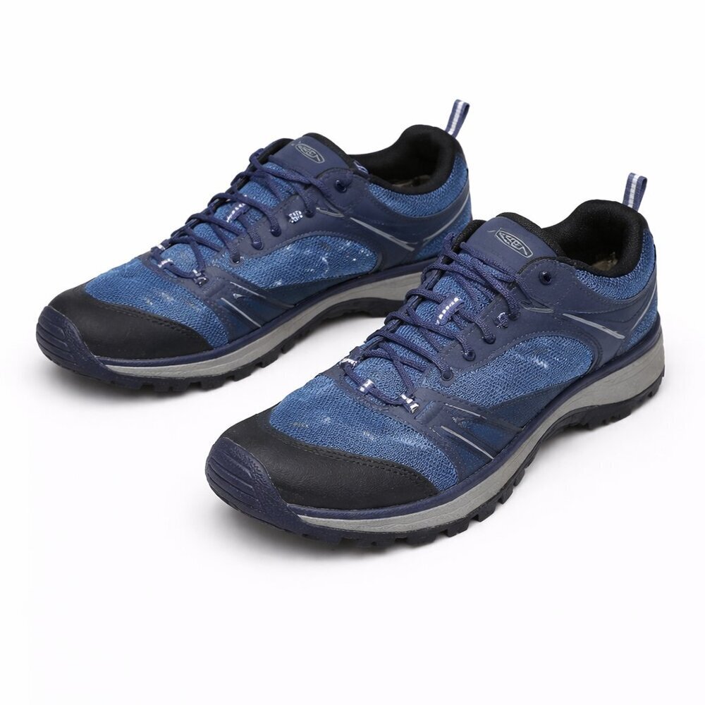KEEN Terradora Waterproof Hiking Sneakers Blue Knit Low Top 1016506 Size 7